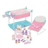 Hauck Puppen Spielset Feed N Care, für Kinder ab 3 Jahre, Station mit Wanne und Kleiderbügel, Wippe, Zubehör, My World Baby R