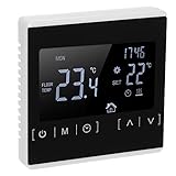 Festnight LCD Touchscreen Thermostat Elektrische Fußbodenheizung Wasser Heizung Temperaturregler AC85-240V Temperaturreg