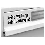 immi Keine Werbung, Keine Zeitungen Briefkasten-Tattoo, freist.Buchst. (Schwarz)