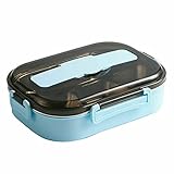 ConPush Edelstahl lunch box bento box Brotdose mit Fächern für Kinder Erwachsene Praktische Jausenbox für Kindergarten Schule Picknick und Reisen 1300