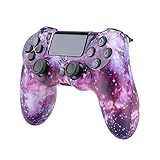 JVASX Wireless Controller für PS4 Slim/PS4 Pro,USB Controller für PC,Bluetooth Gamepad mit Dual-Vibration Audiofunktionen Playstation Controller Joystick - Crackle Style,E