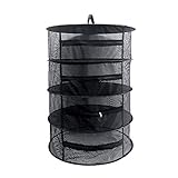 Kraut-Trockengestell-Netz -4 Schicht-Mesh Drying Rack mit Reißverschluss,Plant Drying Rack,Hanging Drying Net, Mesh Drying Rack für Kräuter, Blumen, Fisch und Knosp