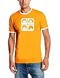 Coole-Fun-T-Shirts Herren T-Shirt Frisuren Big Bang Theory!, orange, XXL, 10849