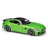 JCJY 1:24 Für Mercedes Benz AMG GT R Sport-Modellauto Druckguss-Maßstab Legierung Rennauto Metall Spielzeug Auto für Kinder Spielzeug Geschenk Kollektion (Farbe: 1)