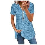 Damen Shirts Langarmshirt Damen Oberteile elegant Blouse Langarm v-Ausschnitt Shirt Manschetten plissee t-Shirt kettenriemen Bluse Hemden Casual Loose hemdbluse Slim fit(#T-Shirts-220210+08-A12, XL)