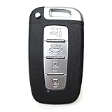 Gehäuse der Fernbedienung 3 4 Buttons Smart Key Case Kompatibel mit KIA Sportage Forte K2 K5. Hyundai IX35. Sonata Ersatzauto Remote Key Shell Fob Cover D