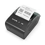 IMHORESE Portable Bondrucker Bluetooth, Belegdrucker 58mm Thermodrucker Bondrucker Mobil Mini POS Drucker mit USB-Anschluss für Android, Windows (Nicht iOS/Sumup)