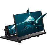 26 cm Displaylupe für Handy, 3D-Bildschirmverstärker, HD, für Mobiltelefon, Video- und Bastelprojekte, Schutz vor Strahlung für Filme, Videos, O