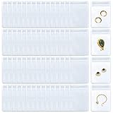 Dasyusuo 200Pcs Schmuck Tüten Schmuck Zip Beutel Reißverschluss Wiederverschließbar Zip Lock Taschen Mini Druckverschluss Tütchen zur Aufbewahrung für Schmuck