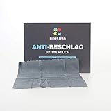 LinaClean Anti-Beschlag Tuch feucht,15x15cm für Brillen, Gläser, Linsen, wiederverwendbar, anti-fog Brillentuch freie S