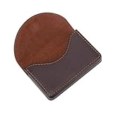 bizofft Visitenkartenetui, Magnetic Shut Tragbares, leichtes Kreditkartenetui, für Notizkarten ID-Karten Business-Anzüge Freizeitkleidung(10 * 8 * 2cm-Brown)