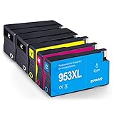 Neuester Chip-ZIPRINT Kompatibel HP 953XL 5 Multipack Druckerpatrone für HP OfficeJet Pro 8710 8715 8720 8725 7720 7730 8730 8210 AIO