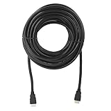 -zu- -Adapter, Standard Edition -Kabel Mehrere Stränge aus hochreinem Kupfer Schwarz mit -Kabel für Damen für 3D-Fernseher für Heimnetzwerk(20 Meter)