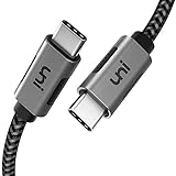 uni USB C auf USB C Kabel, 4K@60Hz Monitor Kabel, 5Gbps Data Transfer PD Ladekabel Kompatibel mit iPad Pro, Macbook Air, Macbook Pro, Pixelbook usw. 1