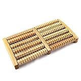 NXX Holz Fußroller,Fußmassageroller,Fussmassageroller,Faszienrolle Fuß Massage,Reflexzonen Fussmassagegerät,Fußreflexzonenmassage Für Büro Stressreduzierung Stressabbau,Arthrose,Fuß