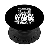 Entwickler Informatik Sex - Software Ingenieur Programmierer PopSockets mit austauschbarem PopGrip