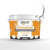 SEEBAUER diy® | Premium-Wandfarbe für Innen | Hochwertige Dispersionsfarbe | Gute Deckkraft und Farbintensität | Verschiedene Trendfarben (Polar White, 2,5 Liter)