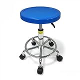 QFdd Kosmetikhocker Rollhocker,Besucher Studio Haushalt Laborsitz Drehbar Gasdruckfeder 60-86