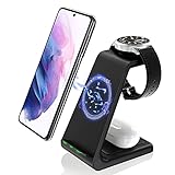 Wireless Charger, 3 in 1 Induktive Ladestation für iPhone 13/13 Pro/13 Pro Max/iPhone12/12 Pro/12 Pro Max/11Pro/8/X/XR/XS, iWatch SE / 6/5/4/3/2 und Airpods Pro / 2, QI Charg