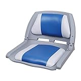pro.tec] Bootsstuhl/Steuerstuhl - klappbar und gepolstert [blau-weiß]