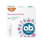 o.b. Original Super, Tampons für starke Tage mit StayDry Technologie und geschwungenen Rillen, für zuverlässigen Schutz und ein sauberes Gefühl (1 x 56 Stück)