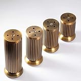 JINPENGRAN 4X Verstellbare Möbelfüße aus Metall/Retro Schrankfüße/Sofafüße/Tischbeine/Stützfüße Gold/Belastung 300Kg