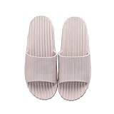 Porfeet Herren Slipper, Eva Herren Casual Elastic Flexibel Atmungsaktiv Einfarbig Upper Slipper Indoor Schuh Grau 41-42