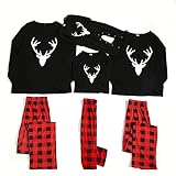Weihnachten Kleidung Mutter Und Tochter Papa Sohn Familie Passende Outfit Tragen Gedruckte Familie Pyjamas Set Baby Jungen Mädchen Winter Mama L Mama 2