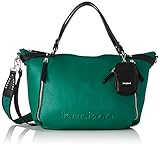 Desigual Womens BOLS_Embossed Half L Hand Bag, Green, One S