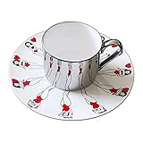 Kaffeebecher 7.4Z-Kreativität Handgemachte Spiegel-Kaffeetasse mit einzigartigen Design-Untertassen-Kaffeetasse Spiegel-Tassen-Festival-Geburtstags-romantisches Geschenk für Ihre besten Lieb