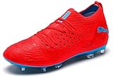 PUMA Unisex Future 19.2 Netfit FG/AG Fußballschuhe, Rot (Red Blast-Bleu Azur), 43 EU