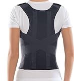 Geradehalter LUX zur Haltungskorrektur für Damen und Herren Rückenbandage für perfekte Haltung 100% Baumwolle Medium Schw