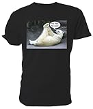 Polar Bear T-Shirt No Pain No Gain, Schwarz - Schwarz  - Größe: X-Larg