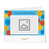Amazon.de Gutschein zum Drucken mit eigenem Upload (Geburtstagsballons)