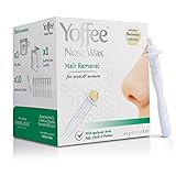 Original Yoffee Nose Wax Kit - Nose Hair Removal Set - Männer und Frauen - Nasenhaarentferner - Bio Bienenwachs - Nasenwachs Set mit 10 recyclebaren Applikatoren - Parabenfrei - 60g - Made in Sp