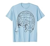 Phrenologie-Tabelle, Psychologie, Psychiatry, Wissenschaft, Geschenk T-S