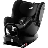 BRITAX RÖMER Kindersitz 0-18 kg DUALFIX 2 R, 360° drehbar für Kinder (Gruppe 0+/1), von Geburt bis 4 Jahre, Cosmos Black