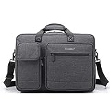 WQXD Männer Oxford Tuch Aktentasche 15, 6 Zoll Laptop Messenger Bags Multifunktionale Große Kapazität Jugendgeschäftsarbeit Schultertasche (Color : Dark Gray, Größe : 17.3 inch)