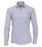 Redmond Herren Hemd unifarben Slim Line 100% Baumw