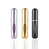 ZWOOS 5ml Parfümzerstäuber Nachfüllbare Parfüm Zerstäuber, Mini Portable Nachfüllbare Sprühflasche für Reise Oder Nacht heraus (3)