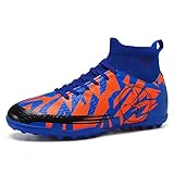 DIQUEQI Fußballschuhe Herren High Top Spikes Cleats Athletics Fußballschuhe Kinder Trainingsschuhe Professionelle Outdoor Sport Football Schuhe Unisex