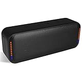 Okyuk Bluetooth Lautsprecher mit Licht, Tragbarer Musikbox mit IP67 Wasserschutz, Klar Bass Sound, 13h Akku, Kabellose Mehr-Paarung, Mikrofon und Stereo Sound Bluetooth 5.0