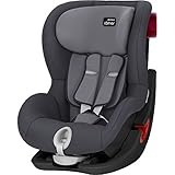 Britax Römer Kindersitz 9 Monate - 4 Jahre I 9 - 18 kg I KING II Autositz Gruppe 1 I Storm Grey