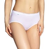 Sloggi Damen Slipi Basic Midi 2 Stücke , Gr. 44, Weiß (WHITE (03) 03)