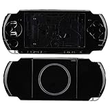 Kafuty PSP 3000 Housing Shell, PSP Ersatzteile mit Schraubendreher, Portable Anti Scratch Ersatz Housing Shell, Full Housing Console Spiel Shell, für PSP3000.(schwarz)