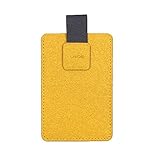 LHiDS MagEasy RFID Minimalist Wallet, Popup-Brieftasche für die Fronttasche, schlankes Kreditkartenetui mit Schnellzugriff, RFID-Blockierung, Citringelb