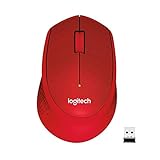 Logitech M330 Silent Plus, Kabellose Maus, 2.4 GHz Verbindung via Nano USB-Empfänger, 1000 DPI Optischer Sensor, 24-Monate Akkulaufzeit, 3 Tasten, PC/Mac/Chromebook - R