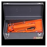 OUMYLFCNEC Werkzeugkästen Tragbarer Werkzeugkasten Organizer aus Metall mit Riegel Abnehmbares Fach für Kleinteile Hardware- und Werkzeugspeicherung und-Organisation Werkzeugsatz (Size : Medium)