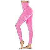 QTJY Nahtlose Stretch-Leggings mit hoher Taille, Leggings für Damen, Push-up-Übungen, Fitness, Laufen, Yogahosen CS