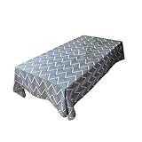 JYCCH Waschbare Baumwolle Leinen Tischdecke Polyester Gitter Rechteckige Tischdecke Sehr geeignet für Selbstbedienungsdekoration von Party Küchentisch Esstisch Weihnachtstischdecke 135 * 2